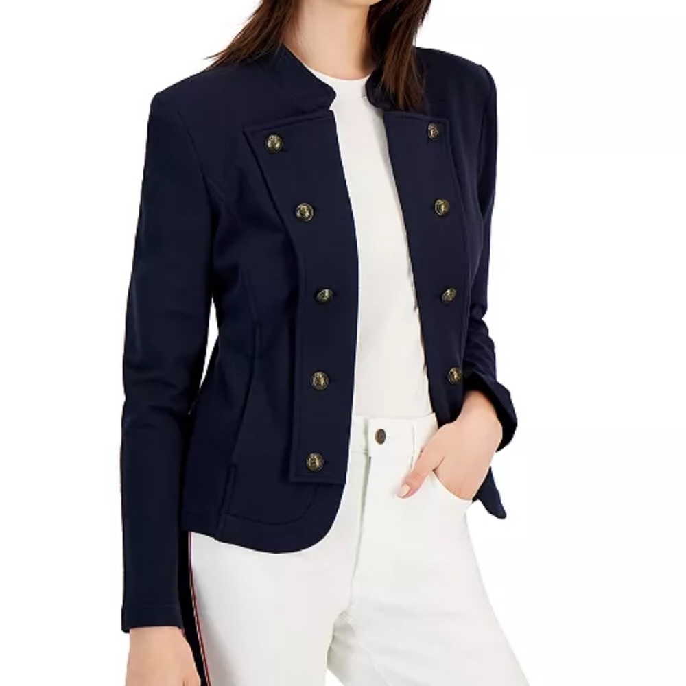 NWT Tommy Hilfiger Military Band Jacket Free Shipping